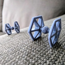 attacher combattant étoile guerres ventilateur art étoiles scifi modèles ressemblent collations 3d print model - Mito3D