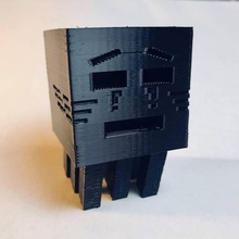 ghast caramella piatto giardino Minecraft tinkercad 3d print model - Mito3D