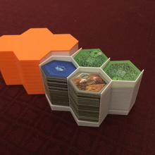 terraformazione Marte hextile titolare supporto coperchio tavola Giochi gioco tavolo esadecimale organizzatore marte terraforming 3d print model - Mito3D