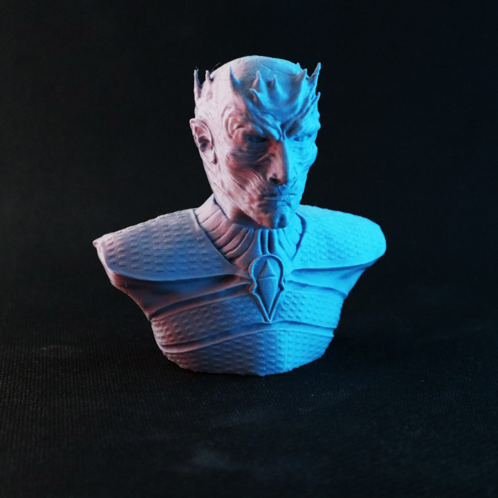 noche Rey busto v2 juego tronos ventilador Arte Game of Thrones rey 3D print model - Mito3D