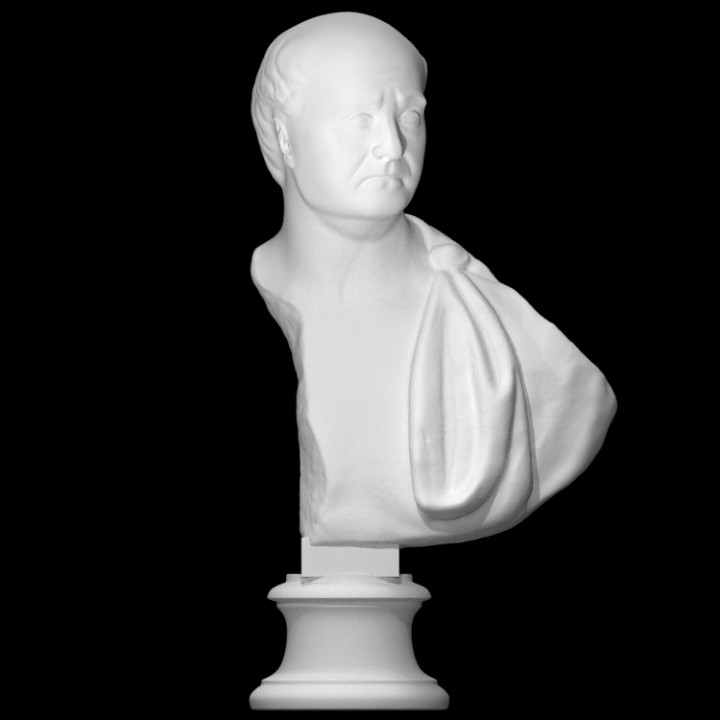 Porträt Persönlichkeit Alter Hadrian Scan Kopf 3D print model - Mito3D