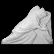 angel lifting curtain scan 3d print model - Mito3D