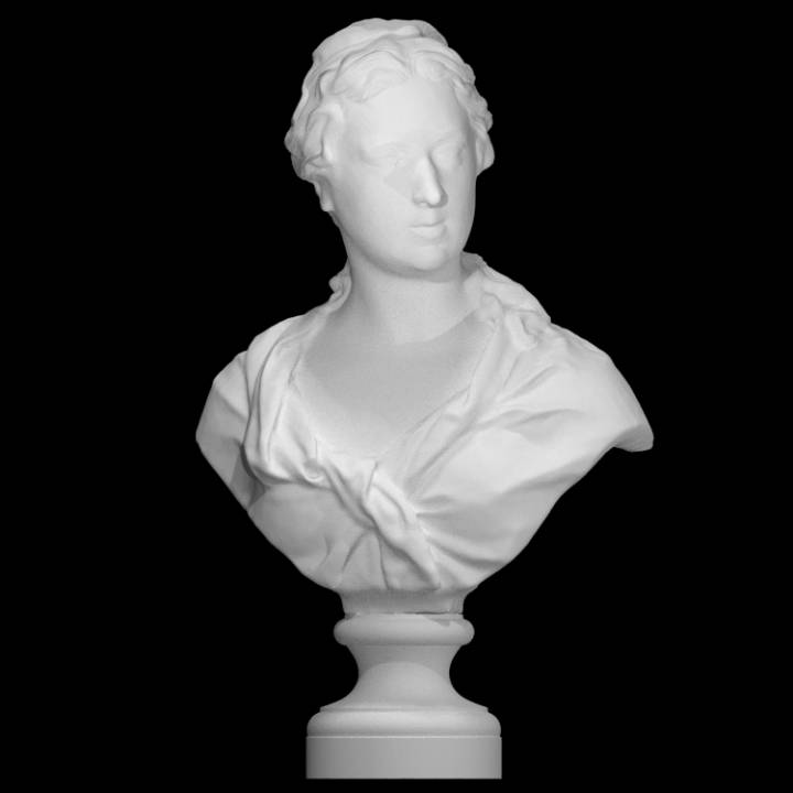 senhora elizabeth finch scan escultura bretanha 3D print model - Mito3D