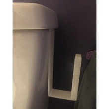 tank hanging toilet paper holder & garden toiletpaper tankhanging toiletpaperholder 3d print model - Mito3D