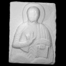 christ blessing scan relief 3d print model - Mito3D
