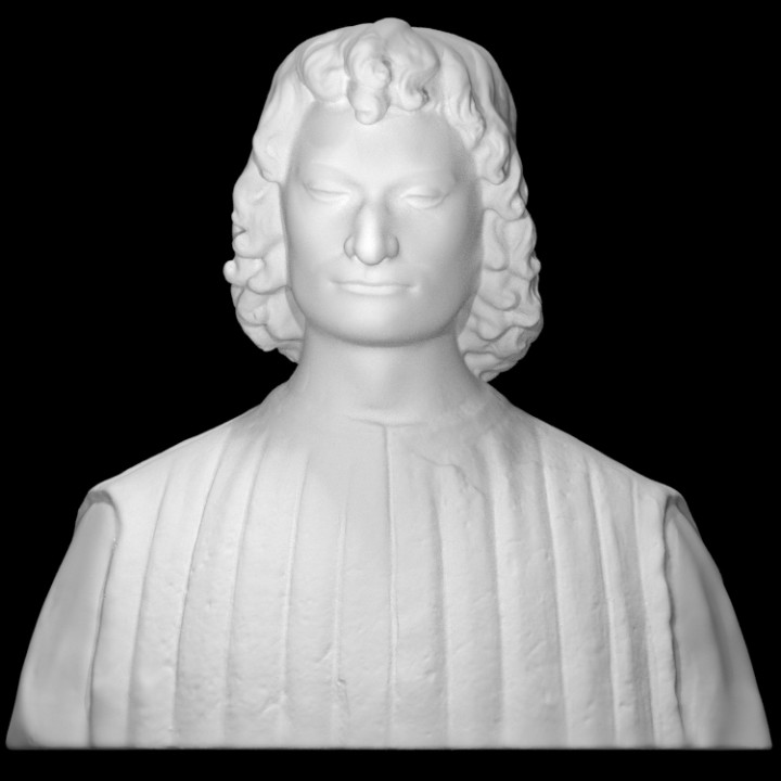 Vesika Giuliano de'medici taramak büst baş 3D print model - Mito3D