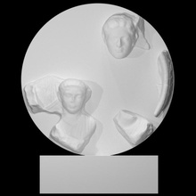 funerary relief scan 3d print model - Mito3D