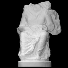 Statuette Göttin sitzend Felsen Scan 3d print model - Mito3D