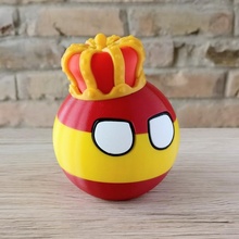 spainball fan arte figura giocattolo meme 9gag Spagna countryball 3d print model - Mito3D