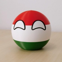 hungaryball fan arte figura giocattolo meme 9gag Ungheria budapest countryballs 3d print model - Mito3D