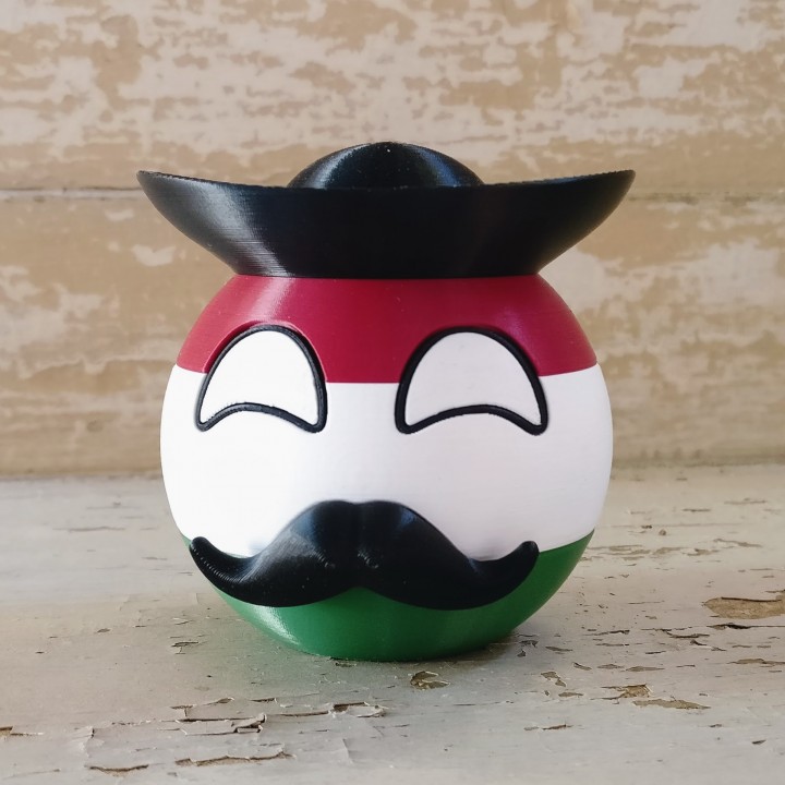 bety - hungaryball fan art figure toy meme 9gag hungary budapest countryballs betyar 3D print model - Mito3D