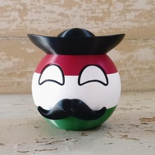 bety Hungaryball Ventilator Kunst Zahl Spielzeug meme 9gag Ungarn Budapest Countryballs Betyar 3d print model - Mito3D