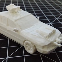 printer forge 3d promotional cars mini 001 toys & games car miniature guncar 3d print model - Mito3D