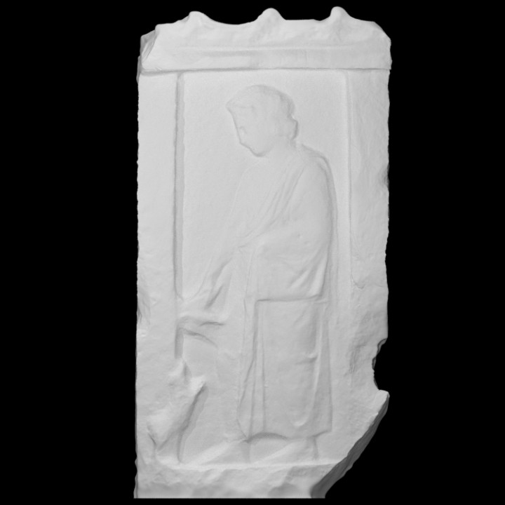grave stele scan 3D print model - Mito3D