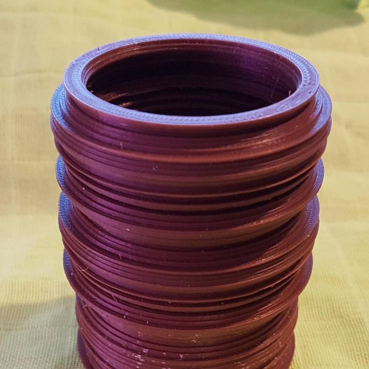vaso cerchiato jardim 3D print model - Mito3D