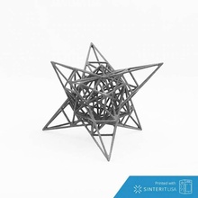 05 hexakronisch Ikositetraeder Bildung Nashorn mathematische Kunst Designwettbewerb Sinterit geometrische Formen Drahtmodellstruktur 3d print model - Mito3D