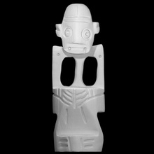 scolpito taino sciamano figurina dominicana repubblica scansione antico intaglio dr statua legna indiano nativo indigeni Ironwood Repubblica Dominicana 3d print model - Mito3D