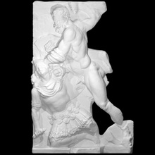 hercules ryon's fight scan relief group fullbody 3d print model - Mito3D