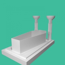 halloween candy bowl coffin-style led candle holders tinkercad competition & garden 3d print model - Mito3D