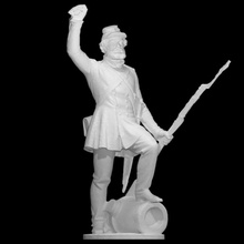 muzaffer Danimarka dili asker taramak şapka klasik adam heykel kılıç zafer sakal 3dbaskı top tüfek 3dscan kültürel Miras 3d print model - Mito3D