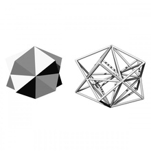 09 Pentagramm Trapezeder Nashorn mathematische Kunst Designwettbewerb Sinterit geometrische Formen Drahtmodellstruktur 3d print model - Mito3D