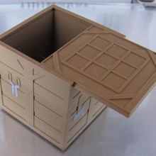 crafting table box sliding lid & garden minecraft 3d print model - Mito3D