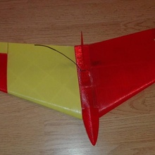 veloz Impressão 3D asa voadora brinquedos jogos avião rc 3d print model - Mito3D