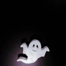 heureux fantôme jardin animal Halloween horreur aimant 3d print model - Mito3D