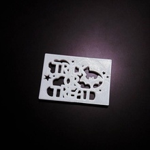 halloween trick treat magnet & garden 3d print model - Mito3D