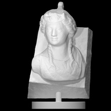 girl scan head portrait 3d print model - Mito3D