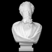 bust charles dickens scan portrait 3d print model - Mito3D