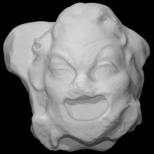 theatrical mask scan face 3d print model - Mito3D
