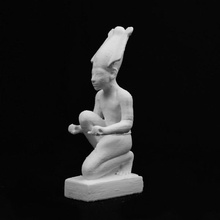 kniende Figur Attribute osiris uea norwich scan Abbildung Skulptur Holz Modell Angebot 3d print model - Mito3D