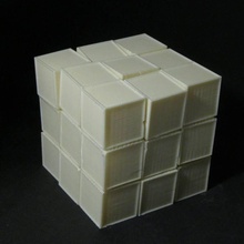 rubix cube jouets Jeux concours mécanique puzzle jouet Rubik's Cube sls fritté rubik 3dprintdesignconcours 3d print model - Mito3D