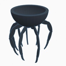 walking spider-legged bowl 3d print model - Mito3D