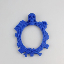 moldura espelho jardim quadro crânio assustador 3d print model - Mito3D