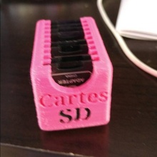 rangement carte sd gadgets & electronics 3d print model - Mito3D