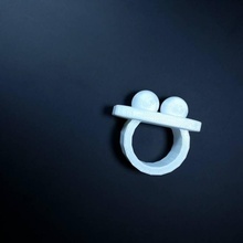 pelota anillo joyería tinkercad 3d print model - Mito3D