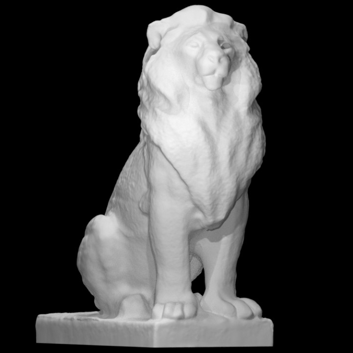 lion scan animal 3D print model - Mito3D