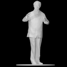 Nelson Mandela analyse portrait corps 3d print model - Mito3D
