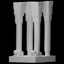 4 pilares Varredura alívio 3d print model - Mito3D