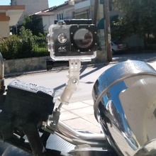 azione telecamera motociclo adattatore gadget elettronica gopro yi 3d print model - Mito3D