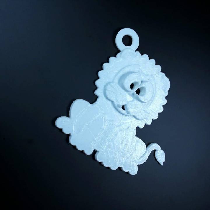 aslan anahtarlık moda Aksesuarlar Selfcad görüntü 3D print model - Mito3D