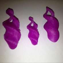 lampadina torsione gioielleria pendente collana giocattolo orecchini matematico sinterizzazione 3d print model - Mito3D