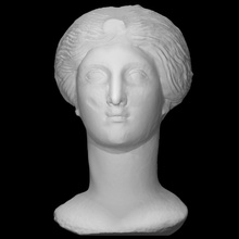 argile buste déesse Déméter analyse portrait 3d print model - Mito3D