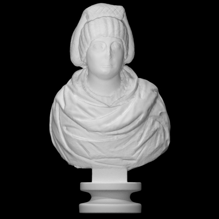 portrait woman scan bust 3D print model - Mito3D