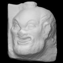 theatralisch Maske Scan Gesicht 3d print model - Mito3D