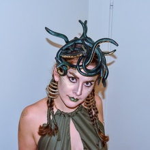 medusa headdress & garden hat halloween sculpt vr 3d print model - Mito3D