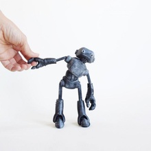 ankly robot fdm fan arte comune giocattolo assemblaggio posabile articolato snodato fantoccio robotica completamente assemblato 3d print model - Mito3D