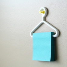 sticky note hanger & garden notes post-it 3d print model - Mito3D